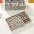 Three Layer Transparent Drawer Jewelry Box Earrings Necklace Jewelry Organizer Rings Bracelet Jewelry Storage Box. 