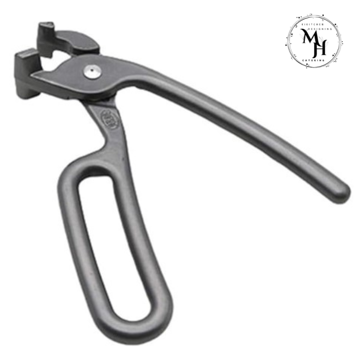 Pizza Pan Gripper Black Colour - Heavy Duty Cast Aluminum Anti-Scald Baking Pan Gripper for Deep Pizza Pans, Strong Clamp Holder for Hot Dish, Plate, Bowl, and Pizza Oven