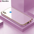 Jizetin (Free Lanyard) for Huawei Nova 3i Back Cover Pure Color Luxury 6D Plating Case Side Pattern Soft Silicone Square Mobile Phone Cases. 
