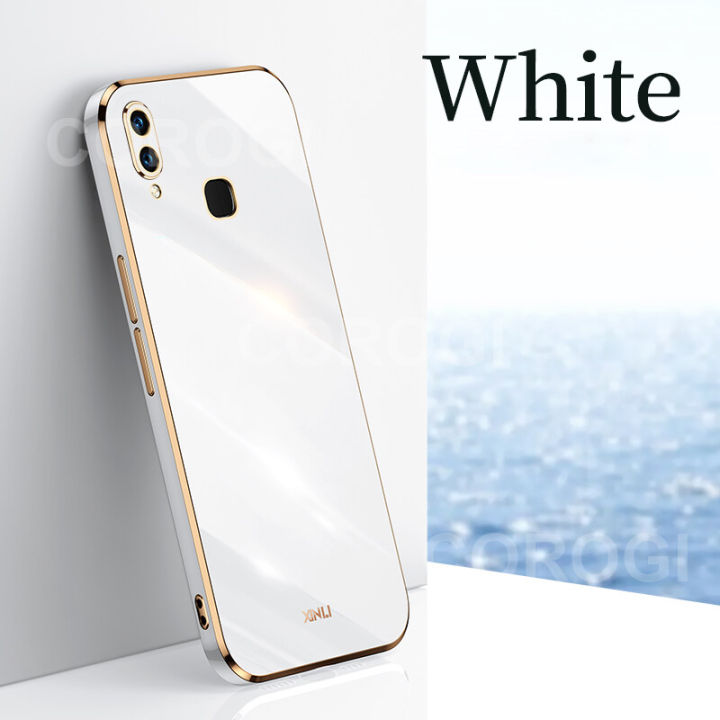 For Vivo Y91 Back Cover Luxury 6D Plating Soft Case Camera Lens