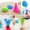 [High quality] Folding Foldable Funnel Hopper Collapsible oil funnel. 