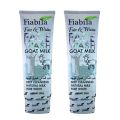 Pack Of 2 Fiabila Fair & White Face Wash Goat Milk Extract Face Wash Deep Cleansing Natural Milk Pure White Face Wash Net Wt:100 ML. 