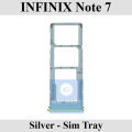 Infinix Note 7 SIM Tray Sim Jacket Sim Slot Sim Door For Infinix Note 7 - Silver. 