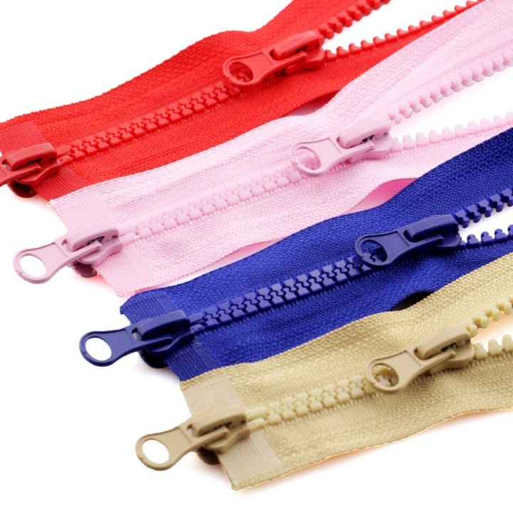 Portable 90cm Two Way Chunky Zip Double Slider #5 Resin Zipper Plastic ...