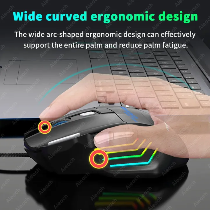 3200%20DPI%20Gaming%20Mouse%20With%207%20Programmable%20Buttons%20-%207%20Light%20RGB%20Gaming%20Mouse%20USB%20Wired%20For%20PC,%20Laptop,%20Pubg%20Mobile,%20Free%20Fire.%20Minecraft%20By%20Funbug%20-%20Image%202