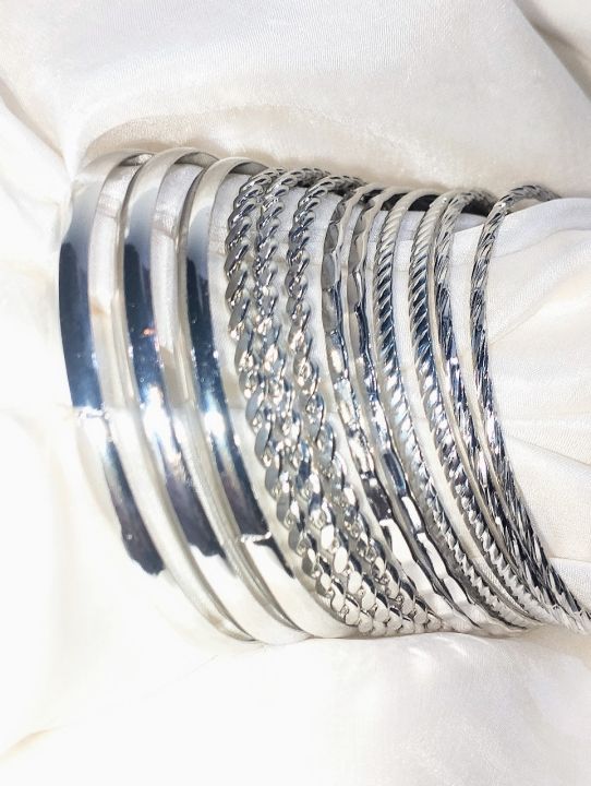 Gold%20&%20Silver-Plated%20Bangle%20Set%20of%2012%20Mix%20Designs%20%E2%80%93%20Stylish,%20Elegant%20&%20Perfect%20for%20Any%20Occasion%20-%20Image%203