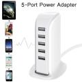 30W 5 USB Multi-Port UK Plug Charger Desktop HUB Charging Station Power Adapter. 