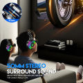 Gaming G605/ G606 Headset- 50mm Drivers, 7.1 Surround Sound, RGB Lighting, Detachable Stereo Voice Noise Cancelling Mic, Lightweight Memory Foam Cushion for PC Mac PS4 PS5 Xbox one. 
