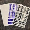 ohlins shock absorber sticker for motorcycle decals vinyl waterproof logo transparent transfer stickers. 