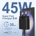💯 Original Samsung 45W PD UK Pin PPS Super Fast GaN Charger UK Plug for GALAXY S25  S24 S23 S22 S21 Note20 Ultra A54 A73 +1M PD Type C To Type C Cable. 