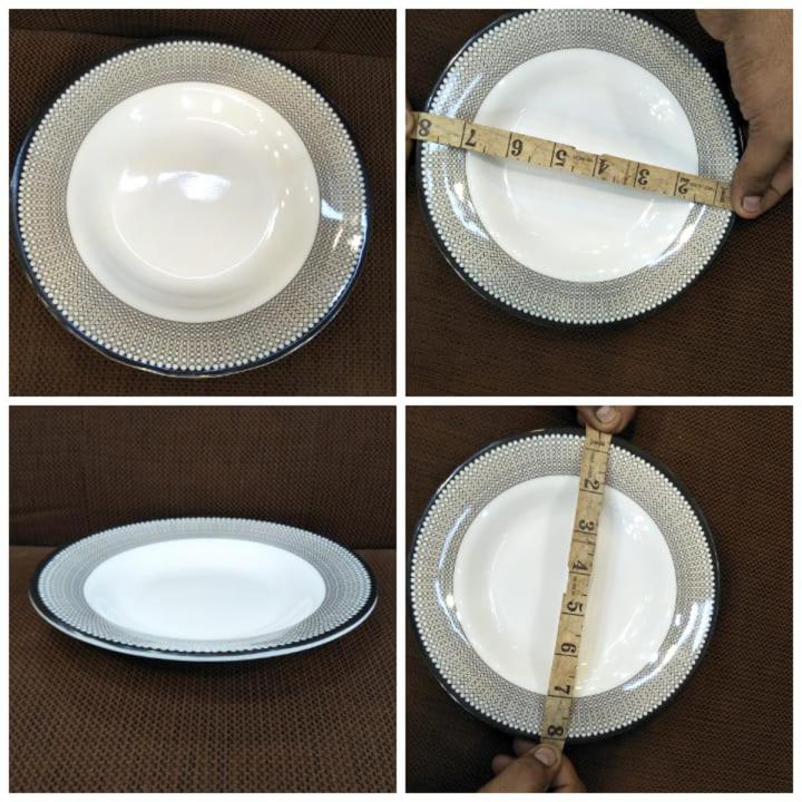 Melamine Quarter Plates |Pack of 6 Pcs Melamine Quarter Plates | 100% Double glazed melamine Quarter plate | Unbreakable Melamine Quarter Plates |