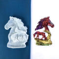 Epoxy Resin Horse Sculpture Mold Handcraft Silicone Hollow Out Horse Ornaments Mould Handmade Realistic Horse Shapes Silicone Mold for Diy Handcrafts Home Decorating Tool Horse Sculptures Making. 