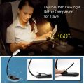 Rechargeable Book Light Mini 7 LED Reading Light 3-Level Warm Cool White Flexible Easy Clip Lamp Read Night Reading Lamp. 