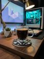 Iron Man Arc Reactor Coaster Holder | Superhero Desk Decor | Coffee Cup Coaster Stand. 