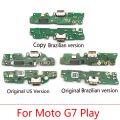 New For Motorola Moto G7 Power G6 G7 Play USB Charging Port Mic Microphone Dock Connector Board Flex Cable. 