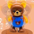Beautiful Swinging Dancing Cute Bear with Light and Music Toy for Kids. 