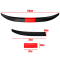Universal Car Spoiler, Adjustable Rear Trunk Spoiler Lip Roof Tail Wing Accessories, Black+Red. 