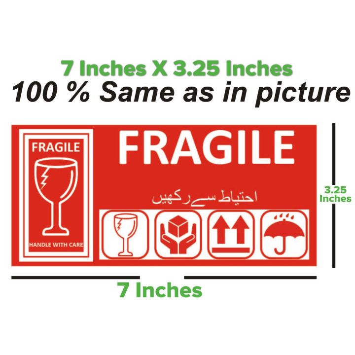 Fragile Stickers for Sensitive Products Handle With Care-pack of 100