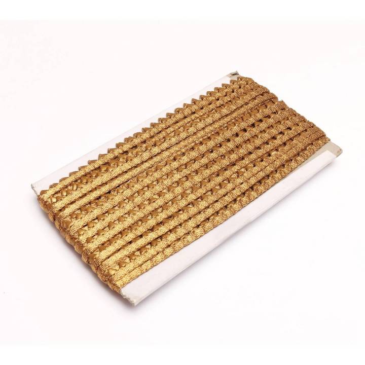 Gota Triangle Lace  10 Yard Packet  Golden Dark