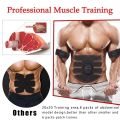 Smart Electric Ems ABS Muscle trainer for Abdomen Arm Hip Muscle vibrational Stimulator Machine Traning Gear. 