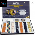 Melbon H20 Ultra Bluetooth calling, Phone Book,Music Control,Voice assis. with 1 - TWS Smartwatch  (Pink Strap, 2.19 Inch HD Display). 