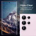 Samsung S23 Ultra Lavender Camera Lens Protector,Anti Scrach HD Tempered Glass Camera Screen Protector Shockproof Cover Film: Lavender. 