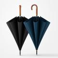 New Wooden Handle Umbrella Strong Windproof Big Golf Rain Umbrellas Men Gifts Black Large Long Umbrella Outdoor. 