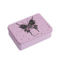 Hisocute Homemade Girl Butterfly Card Student Desktop Iron Sticker Stationery Headphone Storage Box. 