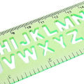 PACK OF 4 STENCIL SCALE SET- Student Scale Set- 4Pcs Candy Color Cute Art Graphics Symbols Drawing Template Ruler 15CM-. 