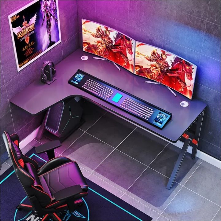 L-shaped desk computer desk modern minimalist corner desk home desk ...