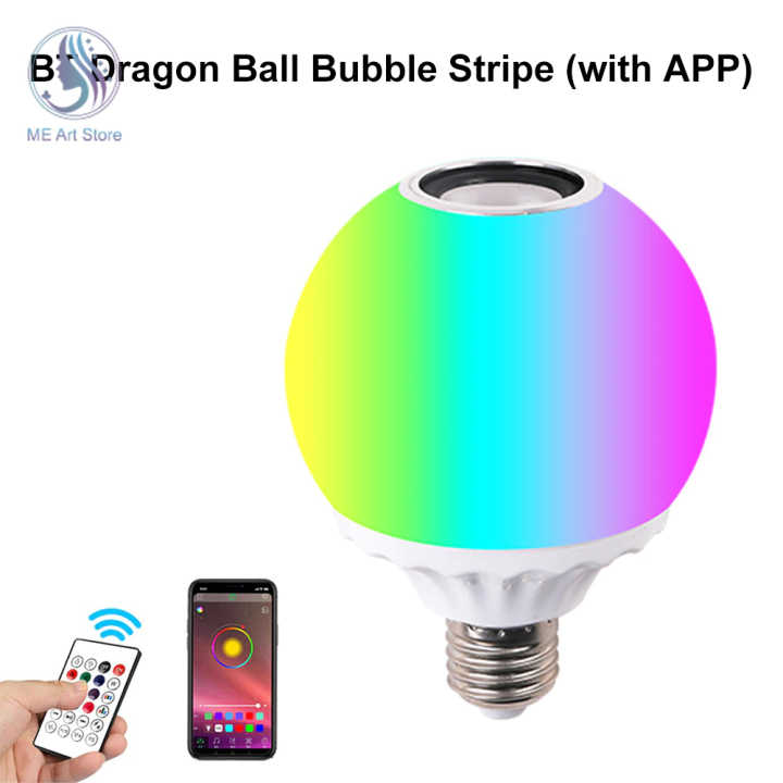 40W LED Ball Lights Bluetooth-compatible Music RGB Colorful Intelligent ...