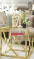 Golden Leafing Aero Side Table. 