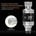 YIERYI LED Digital Water Thermometer, 5℃~85℃ Shower Thermometer, Real-Time Water Flow Temperature Monitor, Baby Bath Water Thermometer LED Digital Display. 