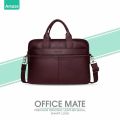 Amaze A925 Executive Original Leather Laptop Bag Brown for Upto 15.6 inch Laptops 100% Original Premium Leather. 