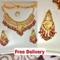 Gold plated Necklace set 24k gold plated, New design women jewellery, Gold plated jewelry set,fashion jewellery. 