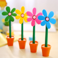 1pcs Stationery Cute Kawaii Potted Plants Sunflower Ballpoint Pen Office School Supply Novel Creative Gift Funny. 