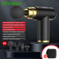 Portable Massage Gun Electric Percussion Pistol Massager For Body Neck Back Deep Tissue Muscle Relaxation Pain Relief Fitness. 