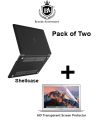 Shell Case for MacBook New Air 13.6 Inch M2 / M3 Chip - Release 2022 2023 2024- Model A3113 / A2681 - Liquid Retina Display & Touch ID / Shellcase Cover 13.6 inch / 13.6inches - Transparent / Black ,  Keyboard Cover & Screen Protector also available. 