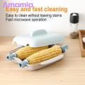 Long-lasting Corn Steamer Easy Efficient Microwave Corn Steamer Cook 2 Corn Cobs in Minutes Food Grade Heat Resistant Dishwasher Safe Perfect Kitchen Gadget. 