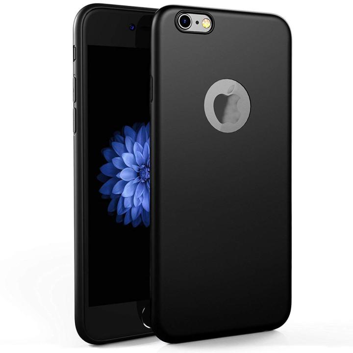 iPhone%206%20Plus%20/%206s%20Plus%20Matte%20Black%20Flexible%20TPU%20Slim%20Shockproof%20Case%20-%20Image%203