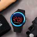 Digital Led Smart Round Shape Watch Round colorful ring Led Watch LED Digital Watch. 