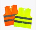 Safety Jacket / Safety Vests - Yellow / Orange Blue / Red Color Reflective Strips High Visibility Traffic Jacket 60 Gms And 120 Gms. 
