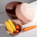 Food Storage Basket Kitchen Circular Rotating Washing and Watering C. 