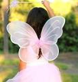 Fairy Butterfly Wings Costume for Baby Girl 3pc Wings + Hairband + Handstick. 