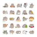 Pusheen Sun-resistant Cute Cat Decal Hand Account Journal Note Cartoon Stickers. 