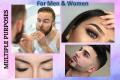 2 Piece Eyebrow Tweezer - Hair Plucker For Hair And Eyebrows Personal Care For Men & Women - Silver. 