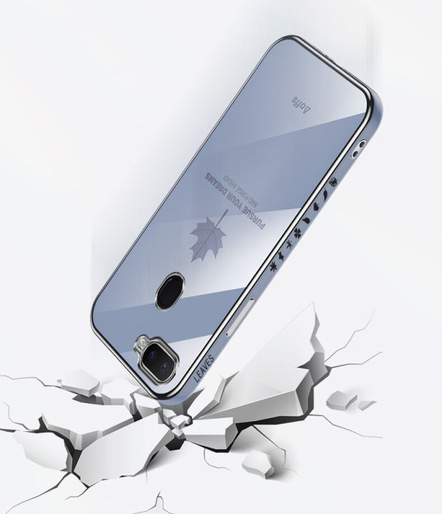 For%20OPPO%20A7%20Cover%20+%20Wrist%20Strap%20Fashion%20Shiny%20Maple%20leaf%20Plating%20Square%20Bumper%20Phone%20Case%20Soft%20TPU%20Silicone%20Shockproof%20Protective%20Back%20Cover%20-%20Image%205