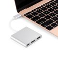 USB Type-C 3.1 Gen to USB-C + 4K HDMI + USB 3.0 MacBook Pro Adapter Cable 3 in 1 Video Converter Solution For Laptop MacBook Smartphone Mobile Tablet LED TVs Projector Desktop Gaming PC Computer Monitors Keyboard & Mouse. 