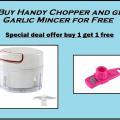 Handy Speedy Mini Chopper Garlic Slicer Mincer Kitchen Essential Multifunctional. 