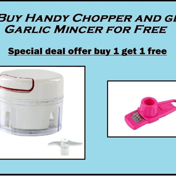 Handy Speedy Mini Chopper Garlic Slicer Mincer Kitchen Essential Multifunctional